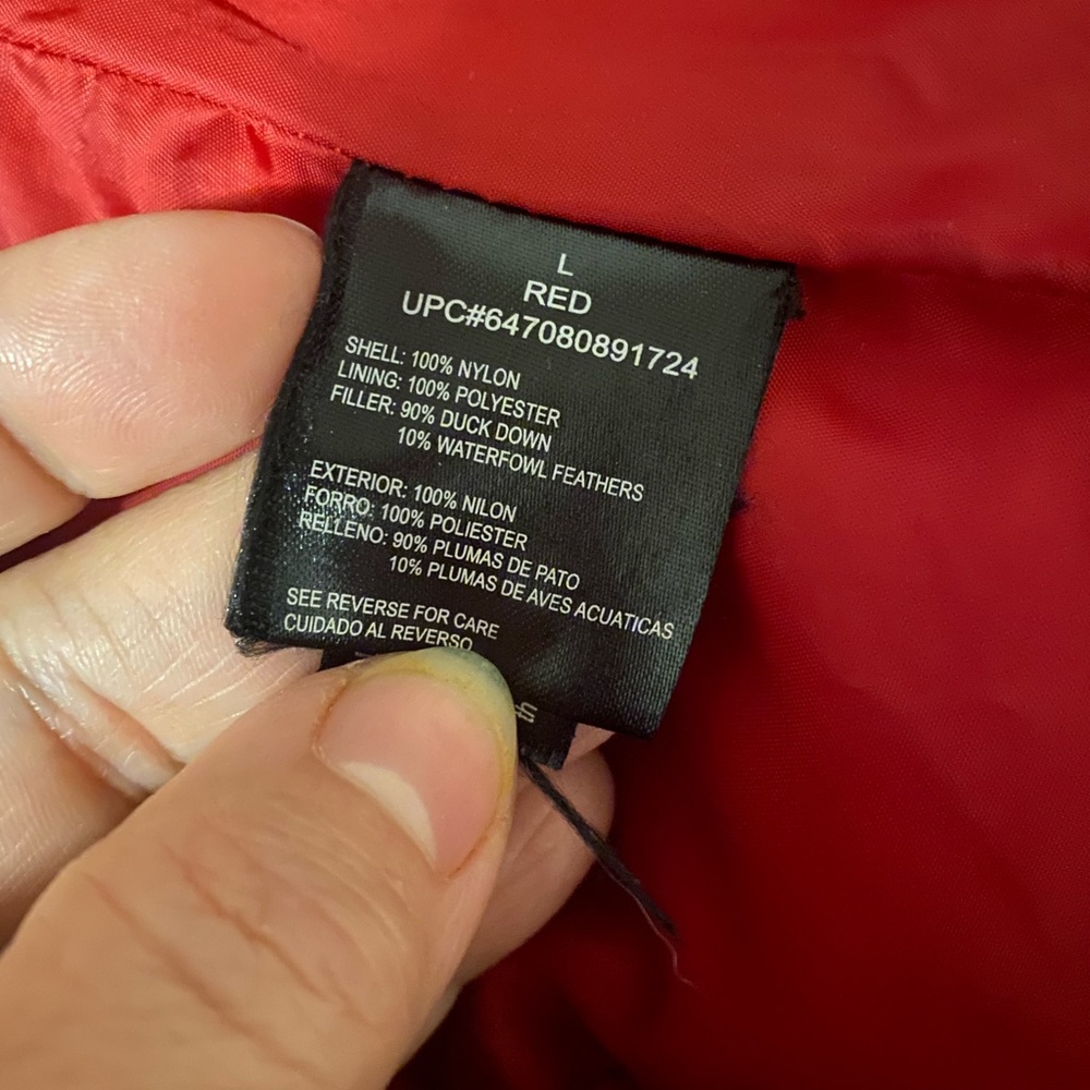 Sienastudio Packable Lightweight Down Sz L 2 inside pockets 2 outside pockets - Picture 5 of 9